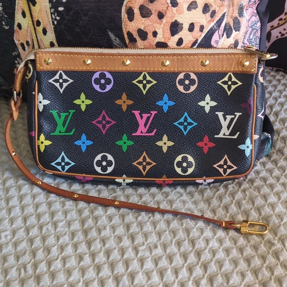 ⚡ FLASH SALE - Louis Vuitton Takashi Murakami Mulit Color Pochette - Picture 1 of 17